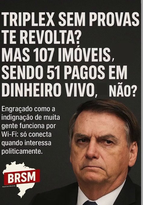 Acorda eleitor, o Bozo nunca formou uma família, esse vagabundo formou uma quadrilha familiar especializada em roubar os cofres públicos ...    🤮    👇