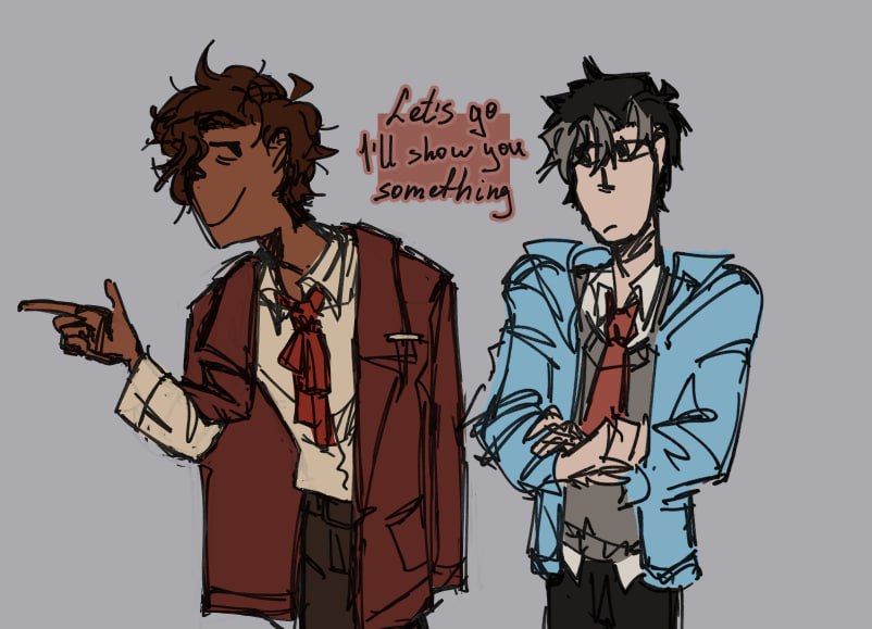 linksych's tweet photo. morning gloria crossover with them
or basically our time highschoolers au 

#radiostatic #murdermedia https://t.co/4R0PXFA0HD