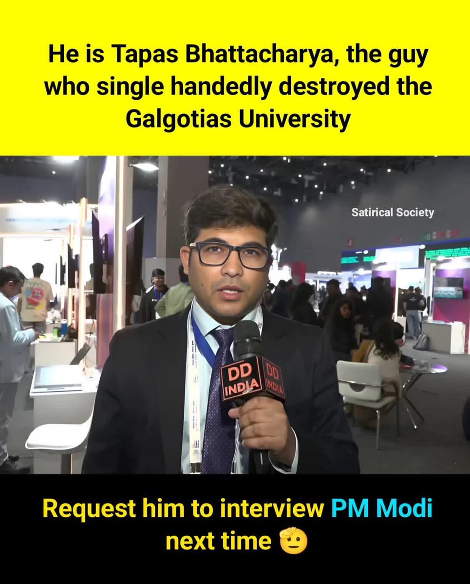 goodymoody28's tweet image. One interview and the whole script gets clean-bowled. 😂🏏
AI Summit hype on stage, reality out of frame.

#AISummit #CleanBowled #OneInterview #TruthWins #NoSpin