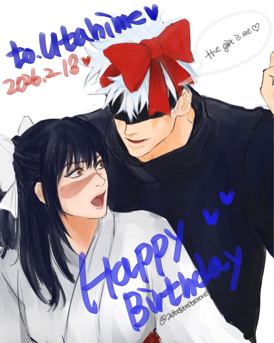 늦었지만 부랴부랴 억만년만 그려봄🥳
#五歌 #gojohime