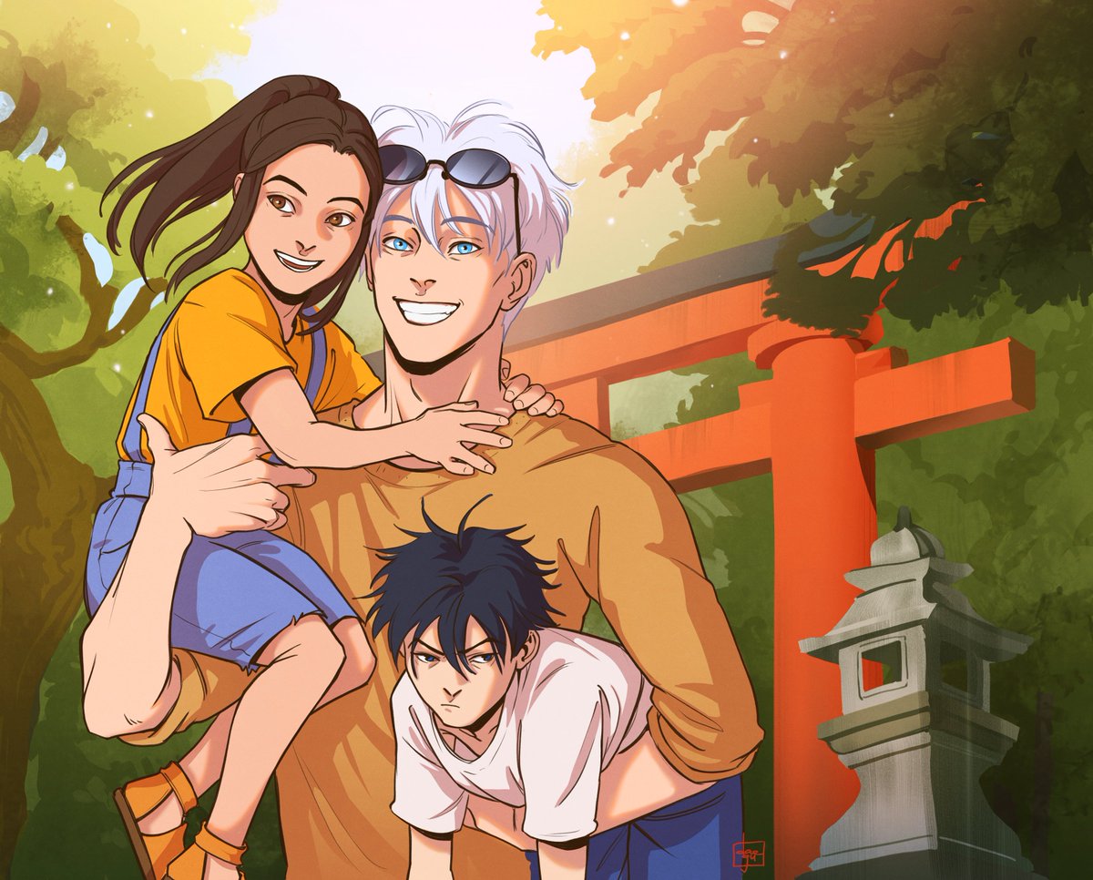 #jujutsukaisen #jjk
A little excursion trip🤭

Lately, I've been thinking more and more about how exactly they all lived and grew up together. Because Satoru himself was a teenager when parental responsibilities "fell" on him