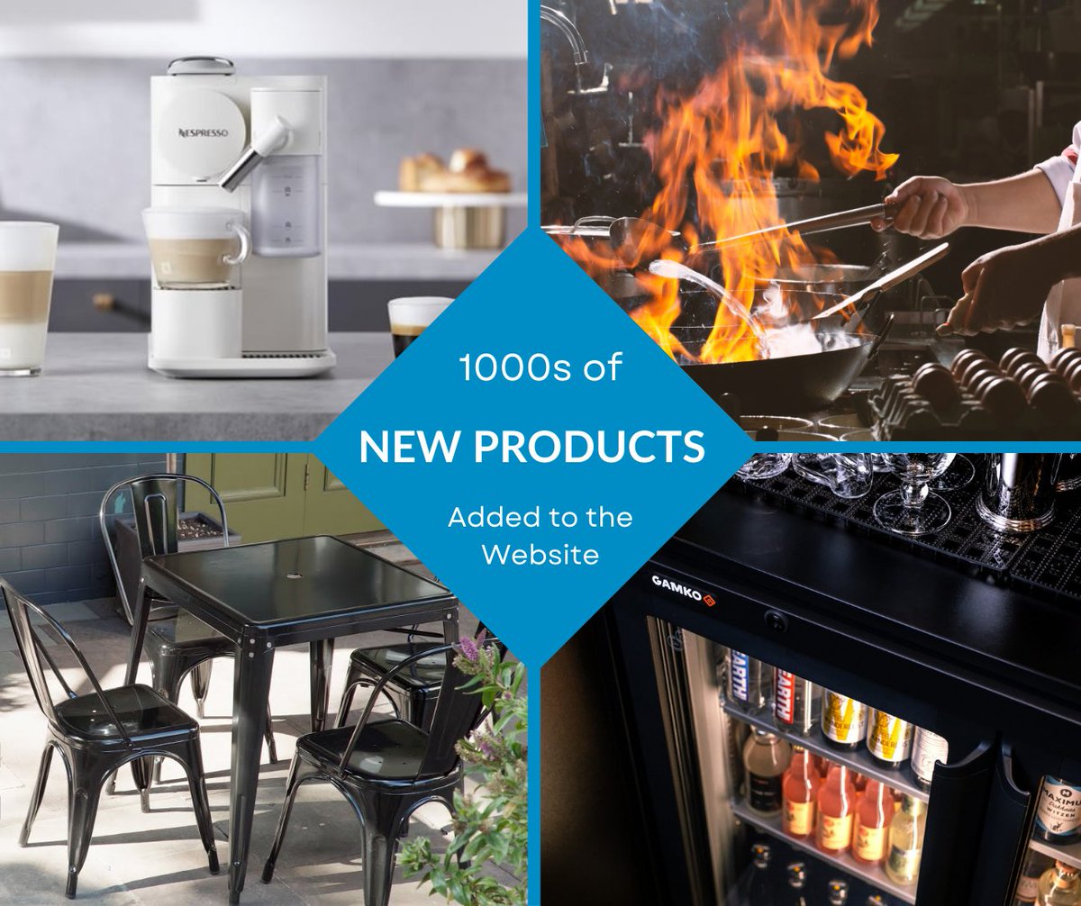CEonlineLtd's tweet photo. 10,000+ new products added to CE Online in the past few months!

From cooking appliances and coffee machines to refrigeration, crockery and everyday kitchen essentials, our range has grown.

Take a look! 👉 https://t.co/3IBnvkMVhI https://t.co/UOSJSFy3sR