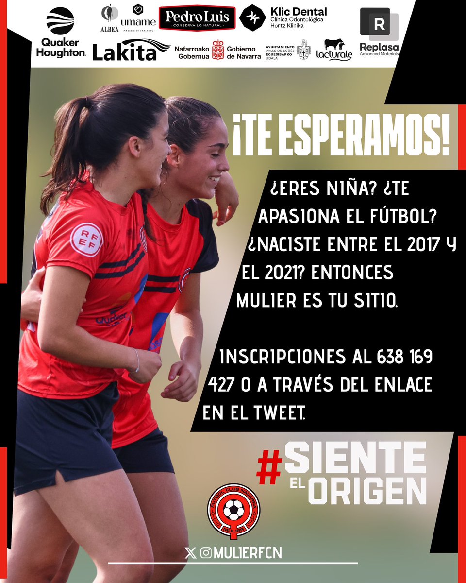 MulierFCN's tweet photo. 📞 APÚNTATE 🔗

👉 https://t.co/1miqH8PzF5 https://t.co/HeaOnrFw0P