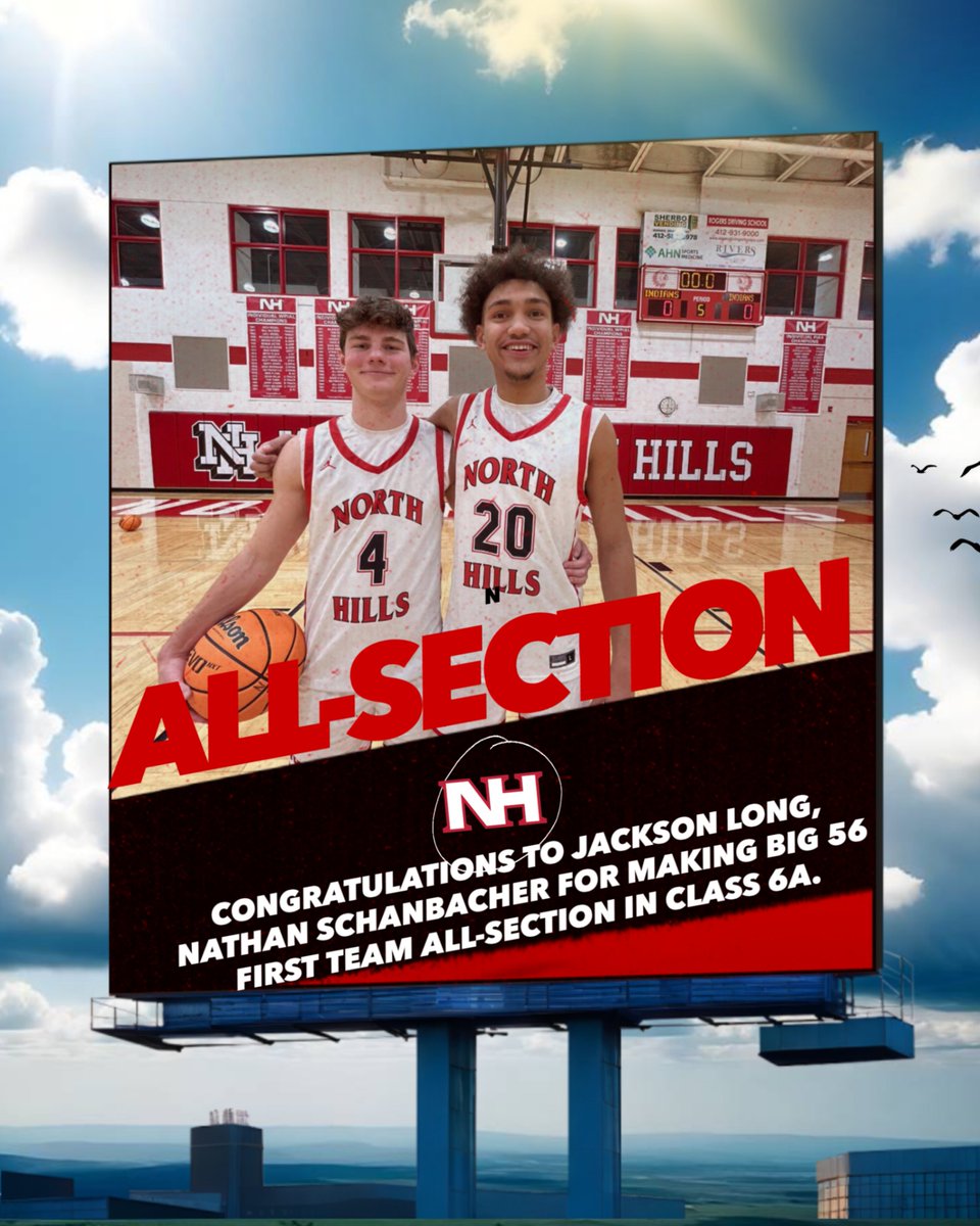 NorthHillsHoops's tweet photo. Big 56 released all-section teams for 6A today and North Hills had two players on first team. Congrats Jackson and Nathan.
You can see the entire team here: https://t.co/Ux9xGsSwOW https://t.co/9Qg1RS9M2v