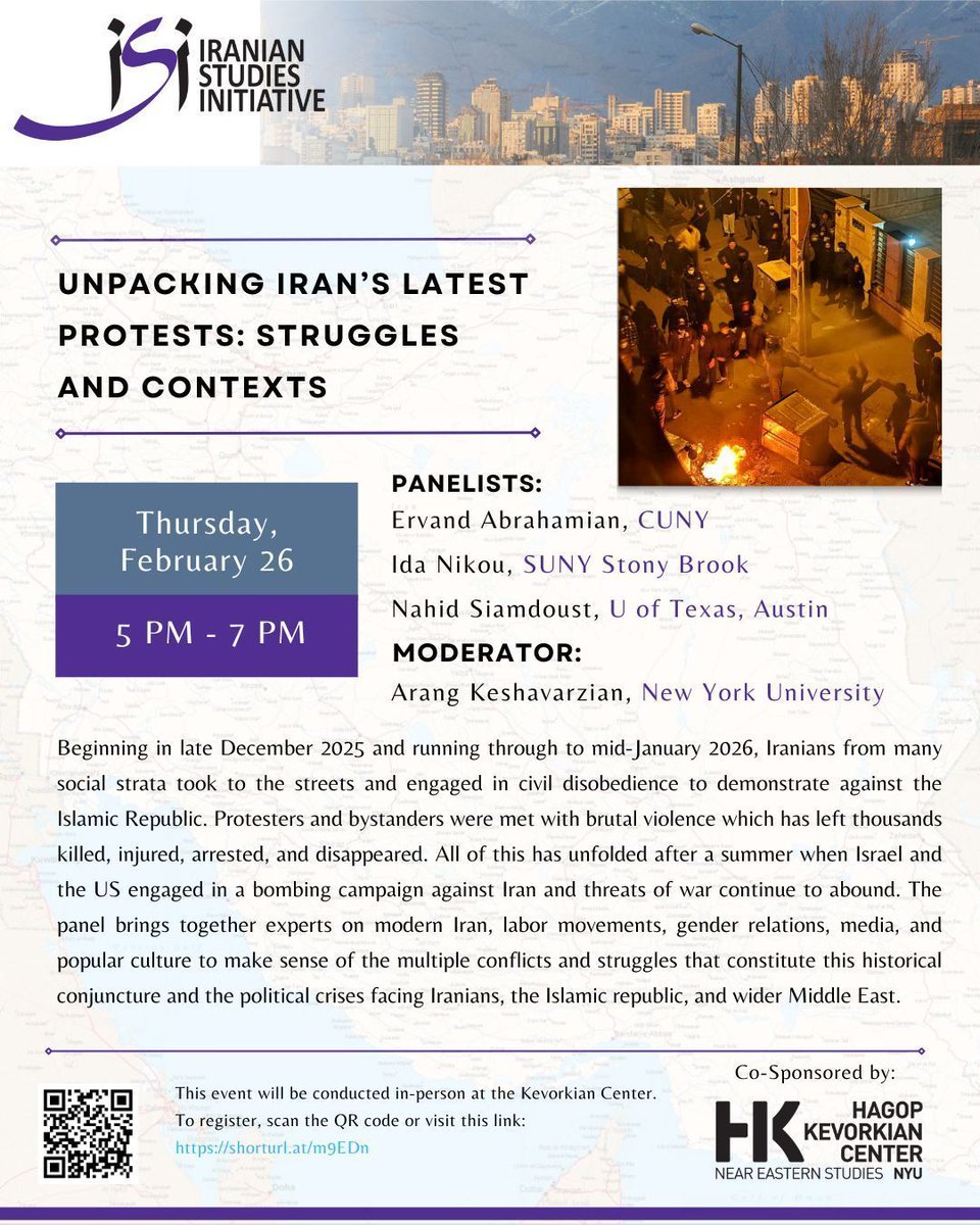 NYU Kevorkian Center tweet media