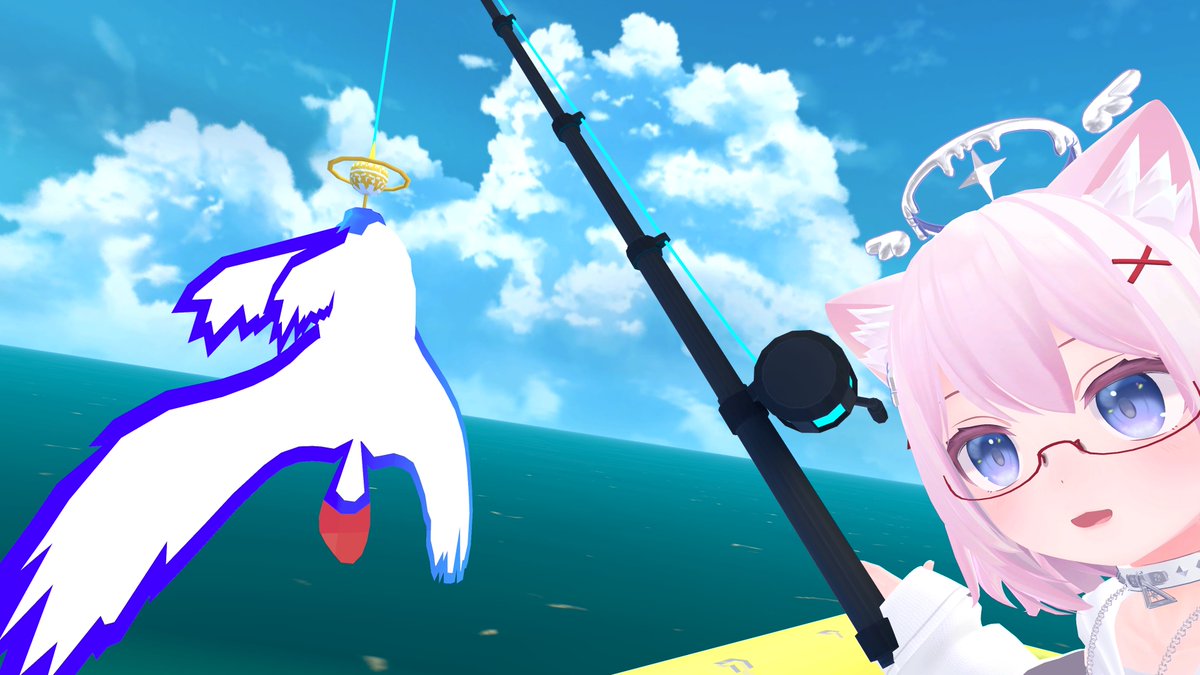 VRChat、今週ずっとFISH!で釣りしてる。釣り自体は簡単でフィールドが広くてゲームっぽい要素がすごい多くてゆるく長く楽しめて良い。