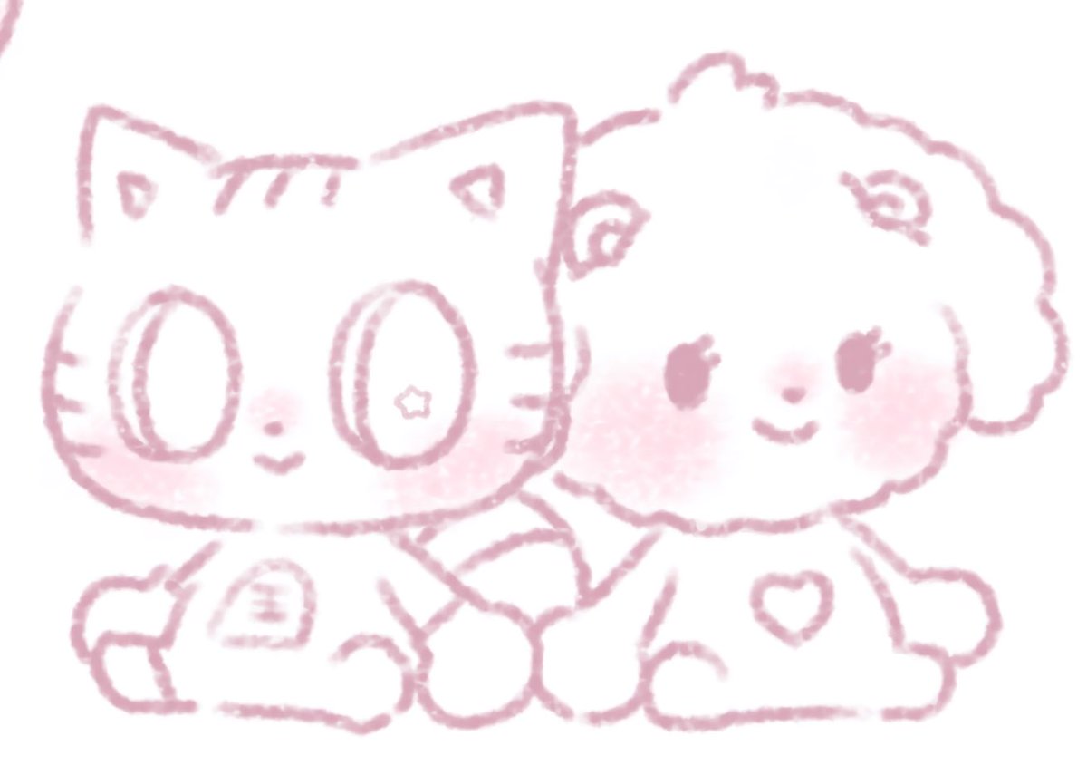 途中なんやけど、かわいく描けたから見て、、！＞＜