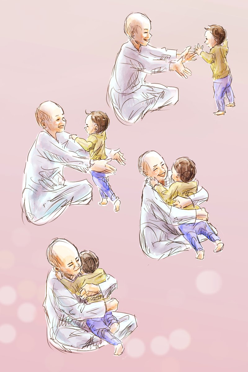 癌サバイバーRONI様（<a href="/RONI2915/">RONI</a>）の動画から描き起こした一枚。 
私も身近なサバイバーの方から支えられている一人として、その人がいつまでも、ご家族や周囲の人達の中でご自分らしくあってほしいという思いがあります。
感謝と希望と祈りを込めて。
モデル：RONI様(ご承諾ありがとうございました😌)