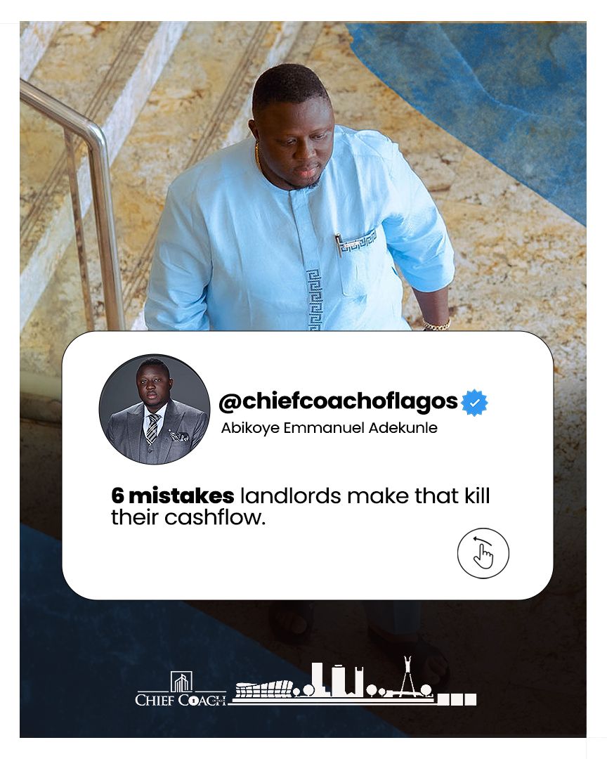 larrysng's tweet photo. I’ve managed properties long enough to see the same costly errors repeat.

Save this if you own or plan to own rental property.

Protect your investment like the business it is.

#ChiefCoachOfLagos
#LagosRealEstate
#LandlordTips
#RentalIncome
#PropertyManagement https://t.co/xhnDXa6X9r