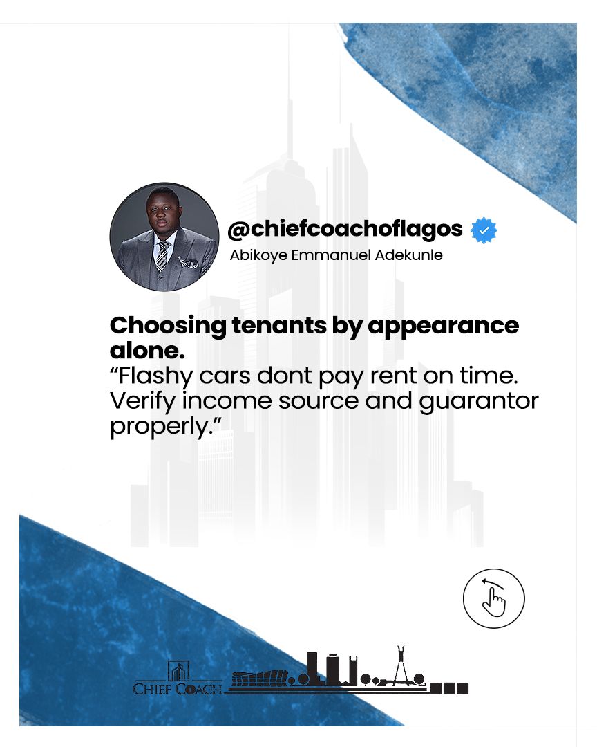 larrysng's tweet photo. I’ve managed properties long enough to see the same costly errors repeat.

Save this if you own or plan to own rental property.

Protect your investment like the business it is.

#ChiefCoachOfLagos
#LagosRealEstate
#LandlordTips
#RentalIncome
#PropertyManagement https://t.co/xhnDXa6X9r