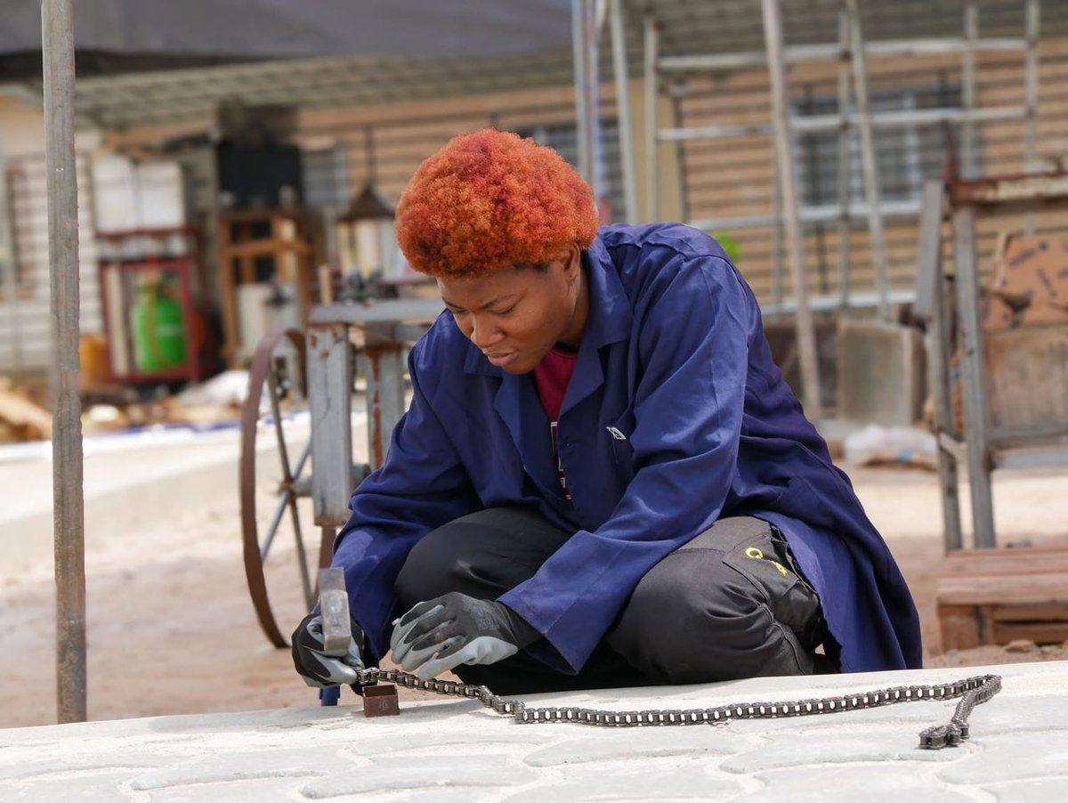 timbuktooafrica's tweet photo. Marielle Zevounou is a young technician passionate about agricultural mechanization. With the support of @UniPod_Benin , she joined the Prototype Development Programme in 2025, where she is developing a cassava planting machine for local farmers. https://t.co/ErKE2Vqk8c