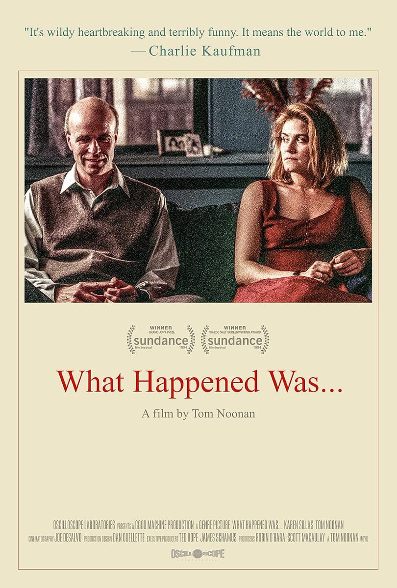 Además de actor, fue un cineasta brillante. Tom Noonan escribió, dirigió y protagonizó 'What Happened Was...' (1994), joya que ganó el Gran Premio del Jurado en Sundance y hoy es un referente del cine minimalista.

​En Youtube la pueden ver (en inglés): youtu.be/1h7-5wScf7M?si…