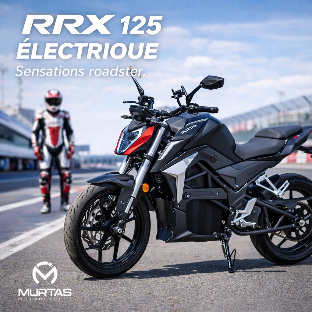 ContactMurtas's tweet photo. ⚡ RRX 125 ÉLECTRIQUE MURTAS

Le look d’un roadster.
Le silence de l’électrique.
Les sensations à l’état pur.

Agile, nerveuse et 100% électrique, la RRX 125 transforme chaque trajet en pur plaisir de conduite 🔥

✔️ Zéro émission
✔️ Accélération instantanée
✔️ Idéale ville & périurbain
✔️ Entretien réduit

Prêt à passer à l’électrique ?

#RRX125 #MotoElectrique #Murtas #MobilitéDurable #Roadster