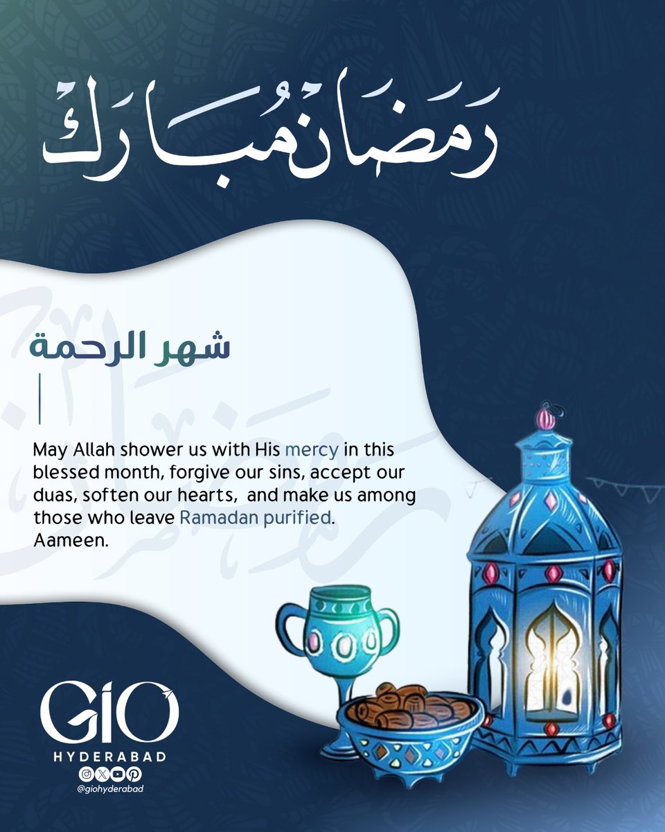 GIOHyderabad's tweet photo. أهلا و سهلا يا رمضان🌙✨
A month of mercy, blessings, and renewal! https://t.co/KKMyWziNRu