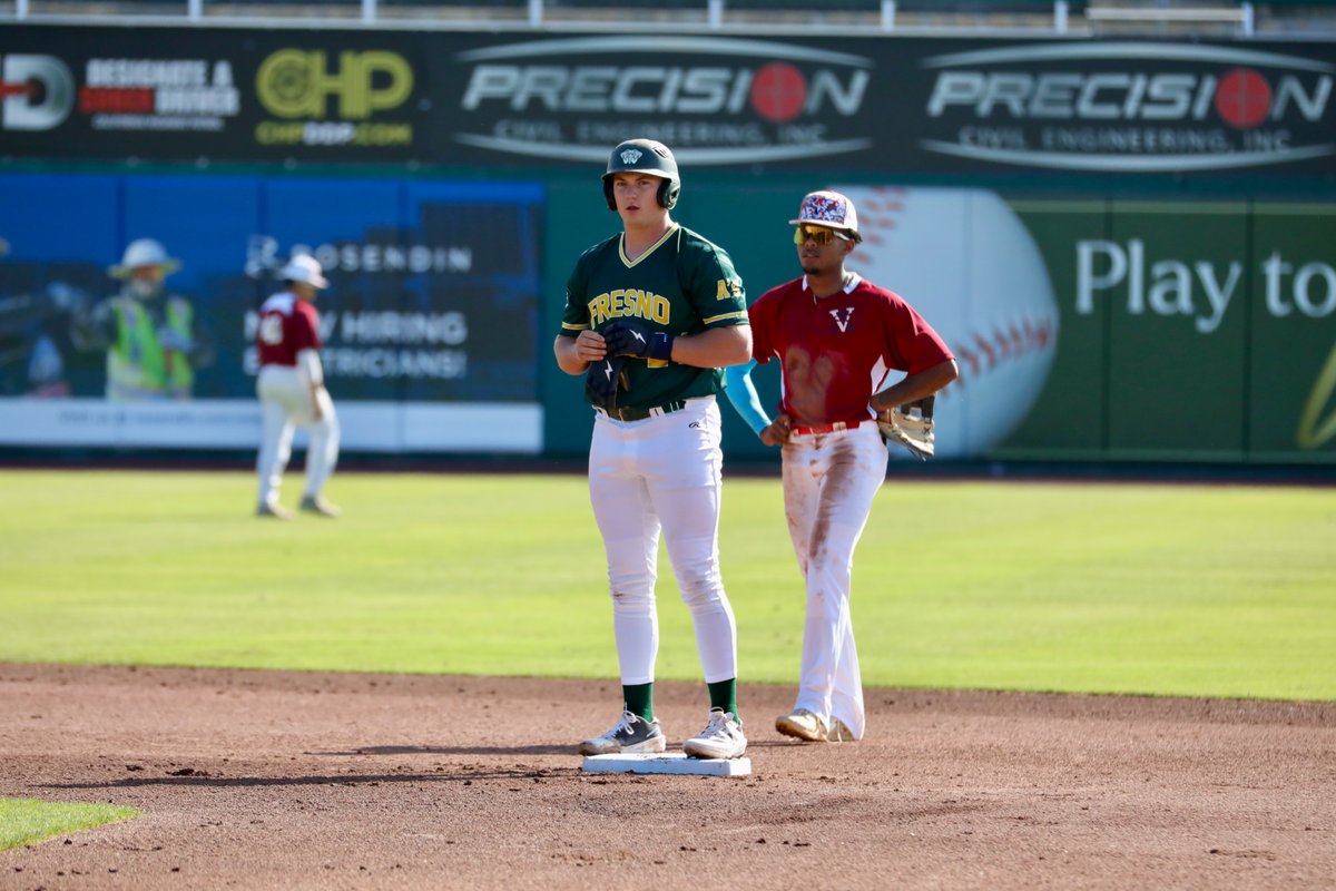 FresnoAthletics's tweet photo. Fresno A’s alum, Ethan Wood (Regis University) showed his pop this summer and hasn’t slowed down. He’s hitting .409 w/6 HRs and 23 RBI in only 12 games!

See the 2026 Fresno A’s at Chuckchansi Park/Grizzlies Stadium w/great food/beer/drinks/music &amp; fun! https://t.co/yaz6wgkoyb