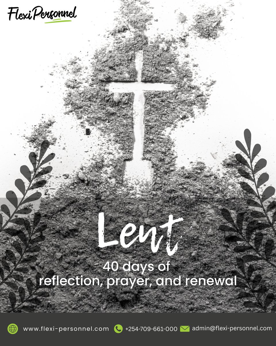 As many Christians begin the season of Lent, we extend our warm wishes during this sacred time of reflection and renewal.

May this period bring clarity, peace, and renewed strength.
 
#Lent2026 #Reflection #Renewal #FlexiPersonnel
