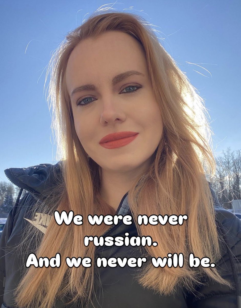 We were never russian.
And we never will be.