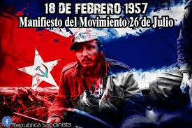 Un día como hoy de 1957,#Fidel redactó el Manifiesto del M-26-7 en la Sierra Maestra:primer programa de la Revolución,voz de unidad y libertad para Cuba 🇨🇺.Recordarlo es abrazar la raíz de nuestra lucha y renovar la certeza de que la Patria se defiende con valor.#CubaCoopera