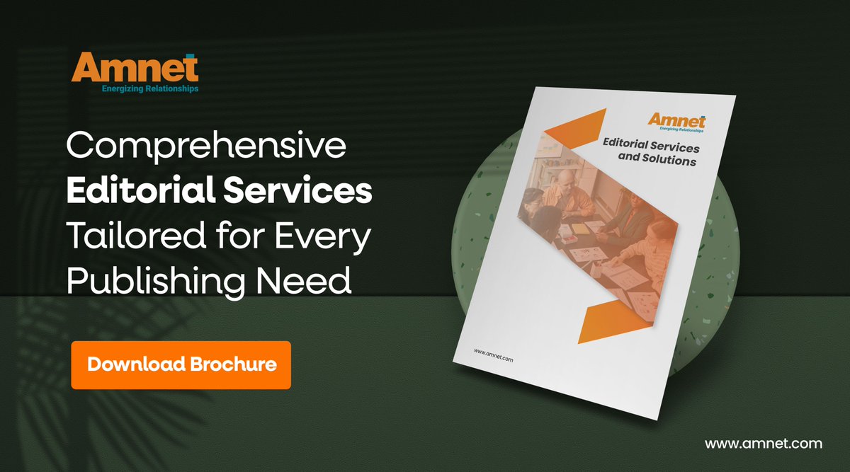 Explore Amnet’s content and editorial services. Download the brochure now: amnet.com/wp-content/upl…

From traditional services, including copyediting and accessibility solutions, to content development and more, we support a wide variety of books, journals, and online content