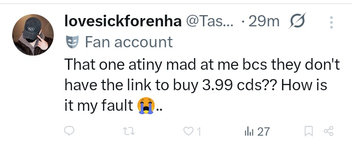 9thmember8's tweet photo. @Taslimaluvsteve @pirate_qwn @vavawonyoung @jisooendings I'm not the one coping, buddy. "I gave you the source." No, you got mad I called out your slow lying self, then blocked me to post this. Couldn't say it with your chest like did the CDs? Embarrassing 😁 https://t.co/nNqCZptwJg