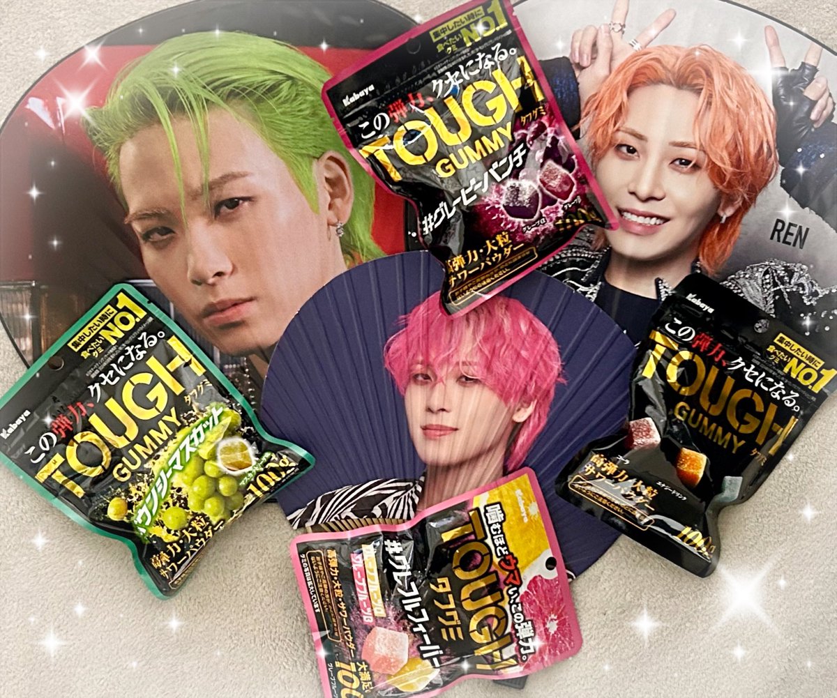 タフグミと蓮くんは色も相性抜群だね😊
グレープフルーツもすごく美味しいから期間限定といわずレギュラー商品にしてください！🙇‍♀️
#タフグミ #JO1 #川尻蓮
ｸﾞ(ᐛ )「」ﾐ #TBP