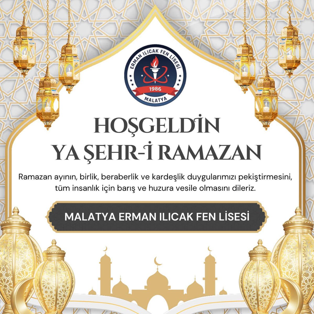 Darmadağın olmuş kalplerimize bir sekîne ve inşirah misali gelmesi temennisiyle, Hoş geldin ey "şehr-i Ramazan"...🌹🌹