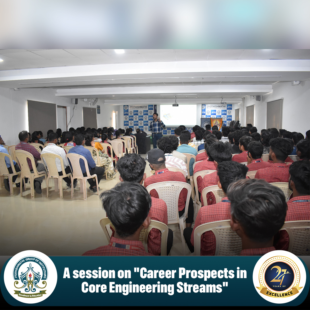 jyothish_mathi's tweet photo. JITS (Autonomous) conducts an expert session on "Career Prospects in Core Engineering Streams"
#JITS #JITSAutonomous #TrainingAndPlacement #CareerGuidance #CoreEngineering #ElectricalEngineering #CivilEngineering #MechanicalEngineering #IndustryConnect #ExpertSession https://t.co/tJ5LF4LUdR