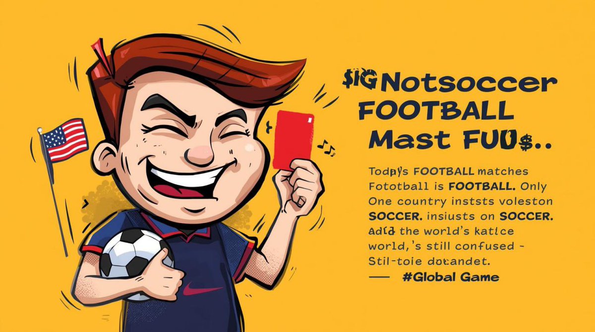 Kasnotofficial's tweet photo. It’s Football. Not Soccer. ⚽️🔥

Billions across the world call it football — the beautiful game that unites nations.
From London to Lagos. From Rio to Rome. It’s football.

So how did the U.S. decide to rename the world’s most popular sport?

Is it culture? Is it pride? Or is it just tradition refusing to evolve?

America says “soccer.”
The rest of the world says “football.”

Who’s right?

Tag your favorite athletes, sports creators, and die-hard fans.
Drop your take below 👇

Let’s turn this into the biggest sports debate on the internet.

#ItsCalledFootball #NotSoccer #GlobalGame #WorldVsUSA #FootballCulture