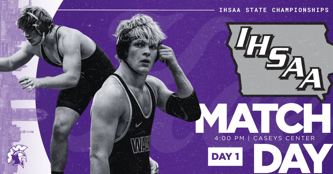 WaukeeWrestling's tweet photo. The day has finally arrived. Path to podium starts today!

📍 Casey’s Center
⏰ 4:00 PM
📺 https://t.co/tCzddzVlll
🎟️ https://t.co/97b25tgQSi

#GoWarriors https://t.co/LSuGQB6tIA