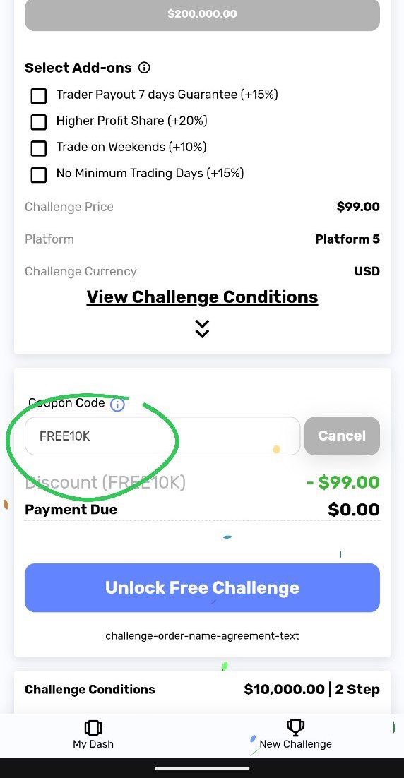 SAURABH1TMH's tweet photo. I just got a $10,000 prop firm account for free.

RT and I’ll drop the code publicly.

Like and I’ll DM the steps.

Let’s see who really wants funding. https://t.co/9hoJdKiQXV
