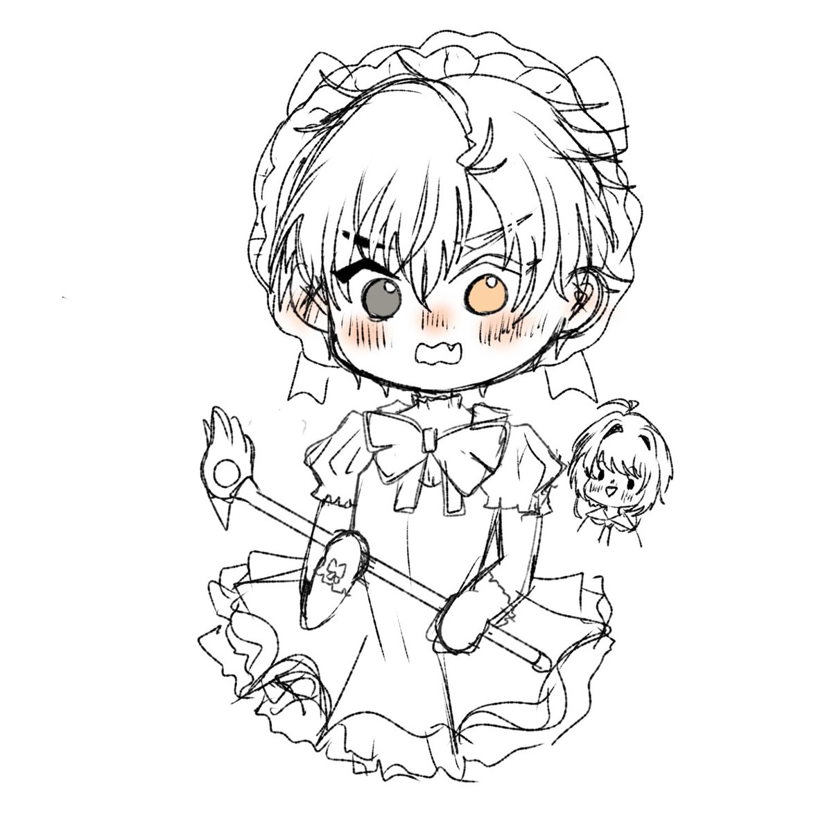 งาน(ดอง)เก่า ที่น่าจะไม่วาดต่อ 

ดองซ้าย งานที่น่าจะวาดไม่เสร็จจ คนซ้ายลูกสาวผมเอง อยากลองวาดลูกสาวมาเจอกันกับน้องสา (แต่ว่าไม่ใช่สายยูเมะนะคับ55) 

ดองขวา เกิดไอเดียอยากวาดซากุระวินเบรกคอสเป็นซากุระการ์ดแคป 🤣