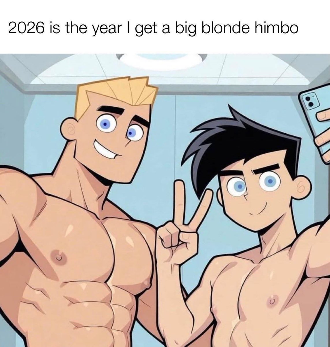 It’s always a big blonde himbo but never a tiny brunette twink