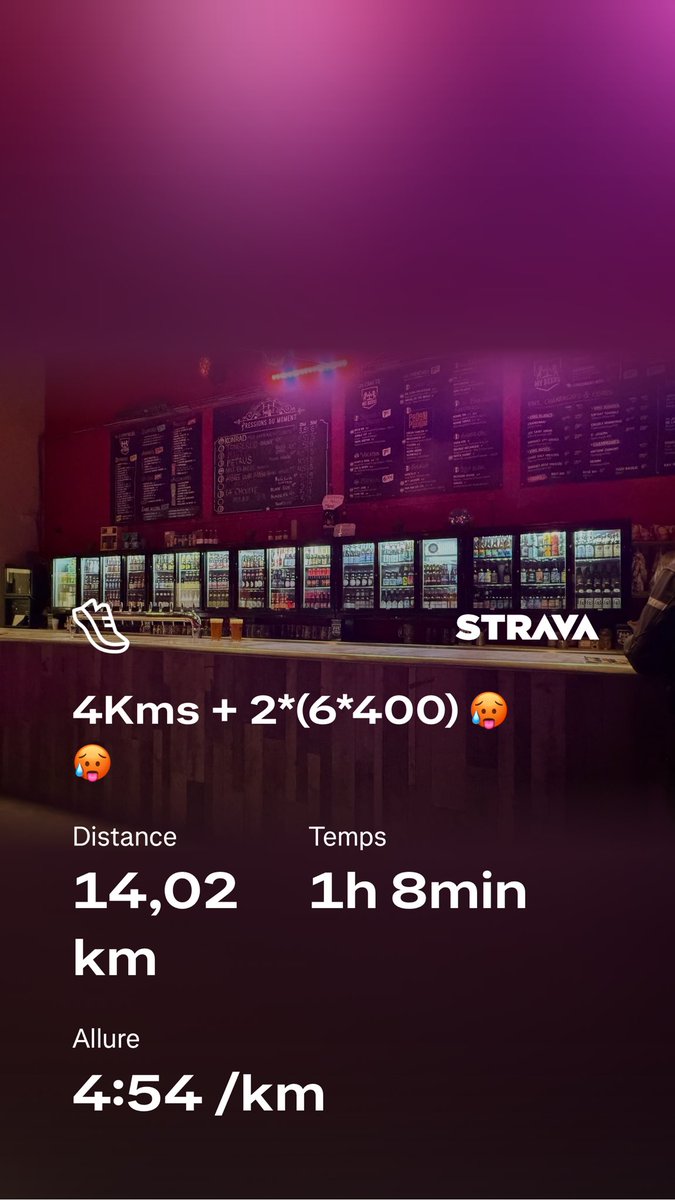 Après une petite soirée hier au paradis du houblon, ça décrasse 🥵🥵

#run #running