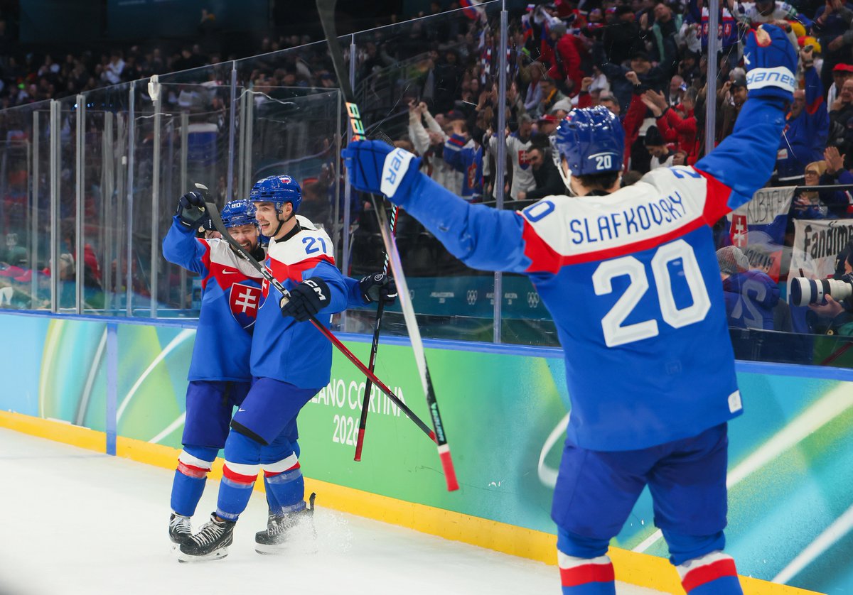 CanadiensMTL's tweet photo. Juraj Slafkovsky et la Slovaquie accèdent aux demi-finales à Milan-Cortina 2026!

Onto the semifinals for Juraj Slafkovsky and Slovakia at #MilanoCortina2026!

#GoHabsGo #WinterOlympics https://t.co/EImmbk6zO4