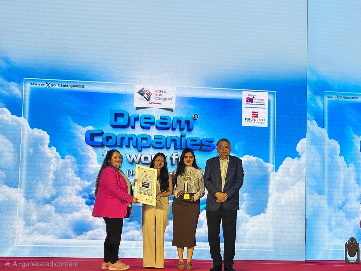 GIOutsourcing's tweet photo. Big News! 🎉

#GIOutsourcing has won the prestigious “Dream Company to Work For” Award! 🏆

This recognition celebrates our people-first culture, collaborative spirit and the relentless effort of every team member who makes GI truly special.

#AwardWinning #DreamCompany https://t.co/yRUEZAfebX