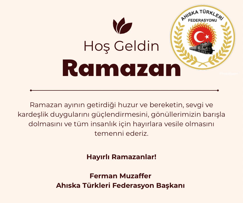 Başı rahmet, ortası mağfiret, sonu cehennemden kurtuluş olan bu mübarek ay, aziz milletimize ve tüm İslam alemine hayırlar getirsin.Rabbim ibadetlerimizi kabul eylesin, bizleri birlik ve beraberlik içinde Ramazan Bayramı'na ulaştırsın.
Hayırlı Ramazanlar!
