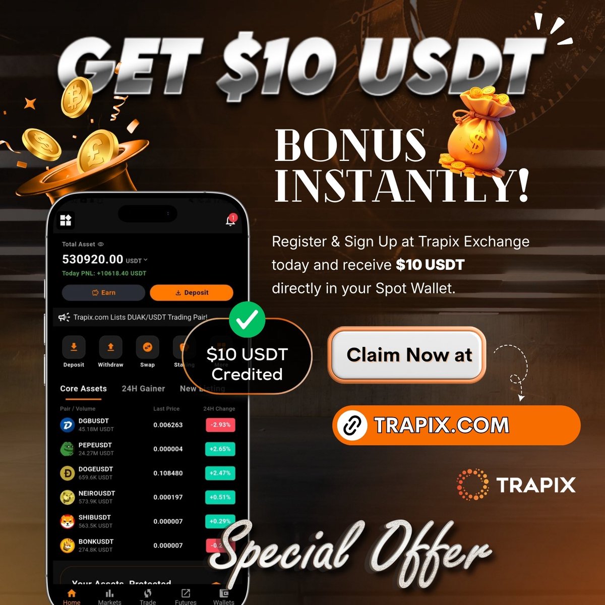 Trapix Exchange tweet media