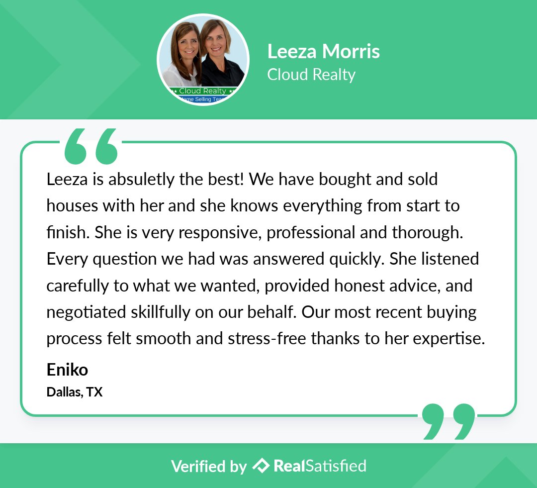 LeezaRealEstate's tweet photo. This client testimonial simply made my day. https://t.co/PJDuNiBX67 via @realsatisfied https://t.co/43gVi9f5wU