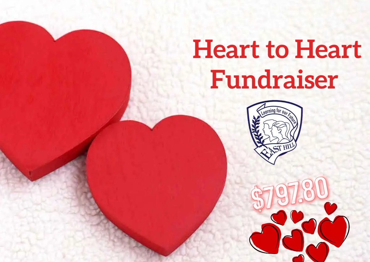 SPOTLIGHT: Heart to Heart Fundraiser ❤️

A heartfelt thank you to our incredible East Hill community! Thanks to your generosity, we proudly raised $797.80 in support of the Montreal Children’s Hospital. 🤩

We are so grateful for your continued support and school spirit! 💙