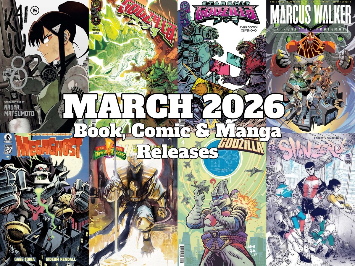 It’s the second to last #Comic release day of the month!  We’ve got some fantastic comics dropping today &amp; even more awesome titles on the way in March! 

Read up on the #Kaiju &amp; #Tokusatsu releases, including plenty of #indie projects to support! 

masersquad.com/post/march-202…