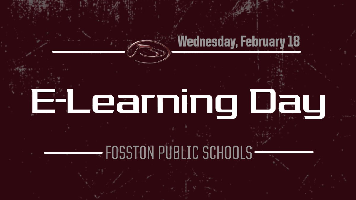 Fosston Schools will have an E-Learning day today, Wednesday, February 18th.  No school activities or meetings today #FosstonStrong

<a href="/krjbkrjmkkcq/">KRJB KRJM KKCQ Radio</a> <a href="/KROXRADIO/">KROX Radio</a>
