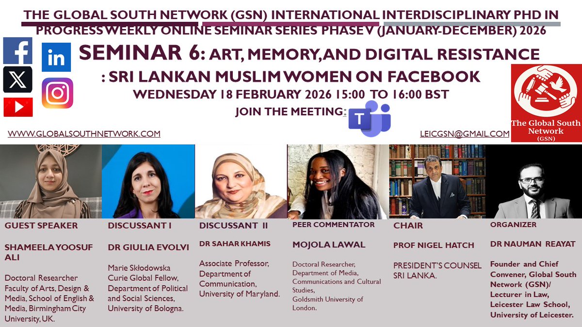 GLOBALSOUTHNET2's tweet photo. HAPPENING TODAY: #SriLanka #SouthAsian #GlobalSouth #Islamic #Muslim #feminist #FeministReEducation #DigitalTransformation #activism #resistance https://t.co/MggDI01eJk