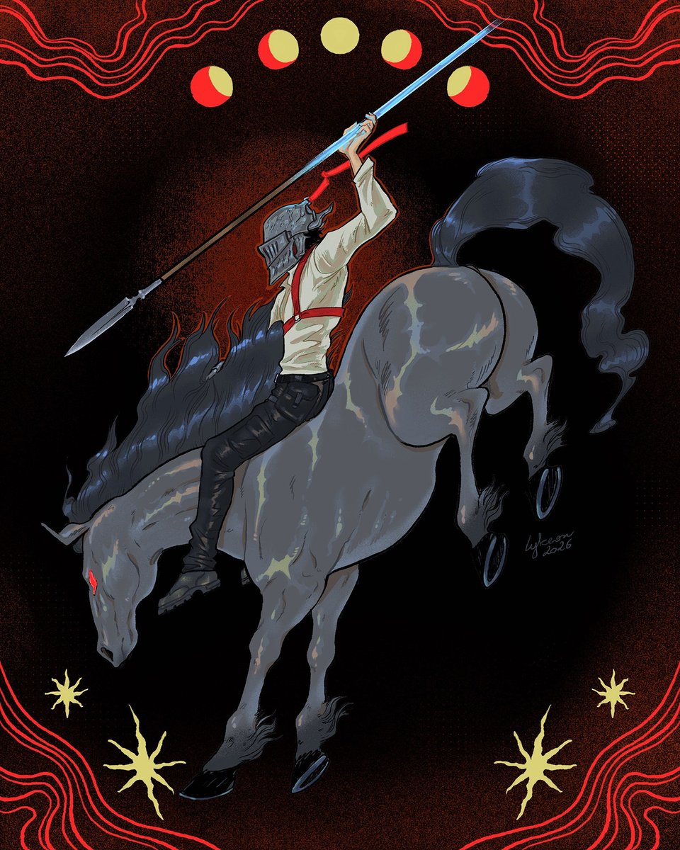 Lykeonart's tweet photo. #LunarNewYear #oc
Diablo and his mare Snowdrop https://t.co/5tnXR2PgJ6