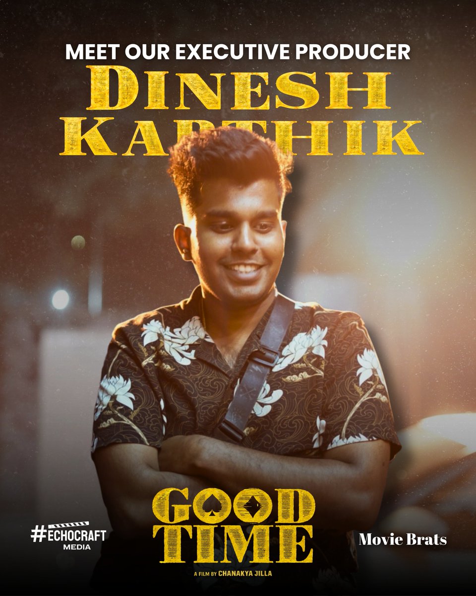 Moviebrats_'s tweet photo. Maa vadni koi bhi “OVERTAKE”nai kar saktha!
Meet @Dkarthik147 
Executive Producer, Part time hilarious, Full time Miracle worker. #goodtimetelugufilm https://t.co/OiPhk5z7Ak