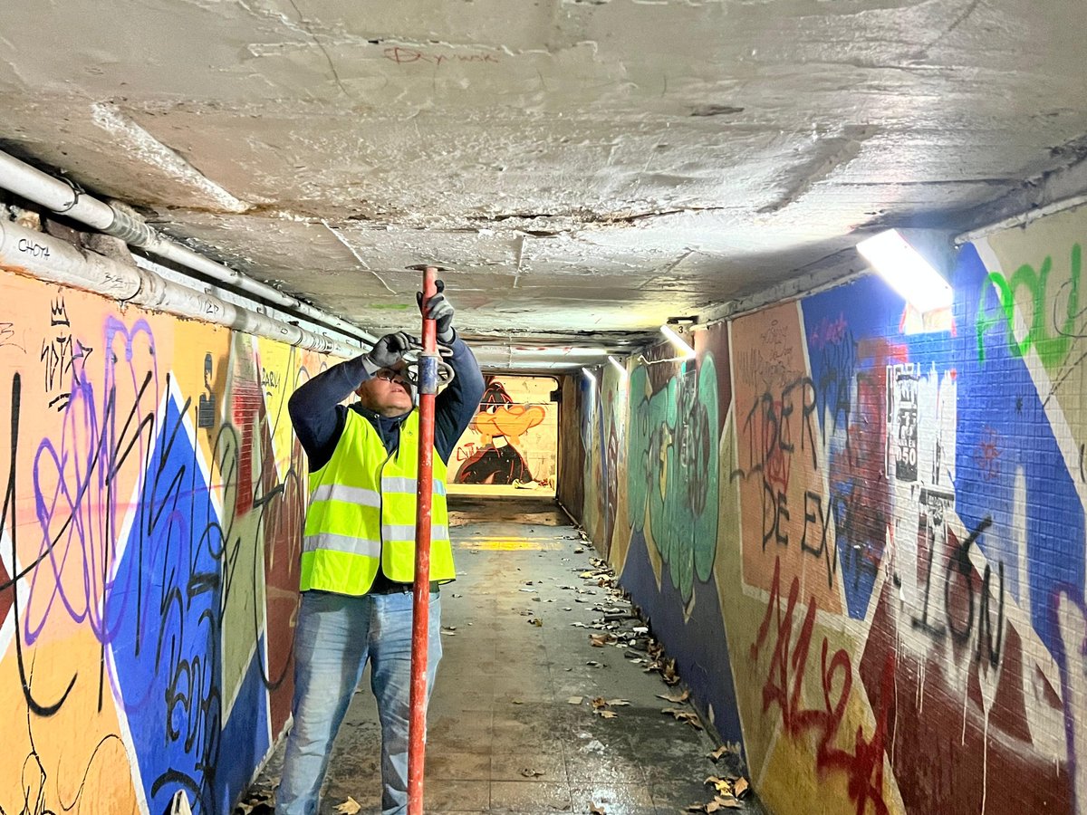 El Ayuntamiento de Murcia concluye el estudio técnico del paso inferior de Ronda Norte y prepara su reparación.

El estudio confirma que la estructura del túnel es segura y que las patologías detectadas se deben a filtraciones de agua desde la superficie.

centromedios.murcia.es/PUBLICO/NotaPr…