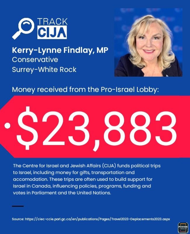 nomoralcover's tweet image. Speaking of "radical ideology" @KerryLynneFindl, why did you take over $23k from the pro-Israel lobby? You voted against a Gaza ceasefire &amp;amp; took a CIJA funded junket to Israel used to influence your support. #ForeignInterference #Canadafirst? @CTVNews @cbcfifth @SurreyNowLeader