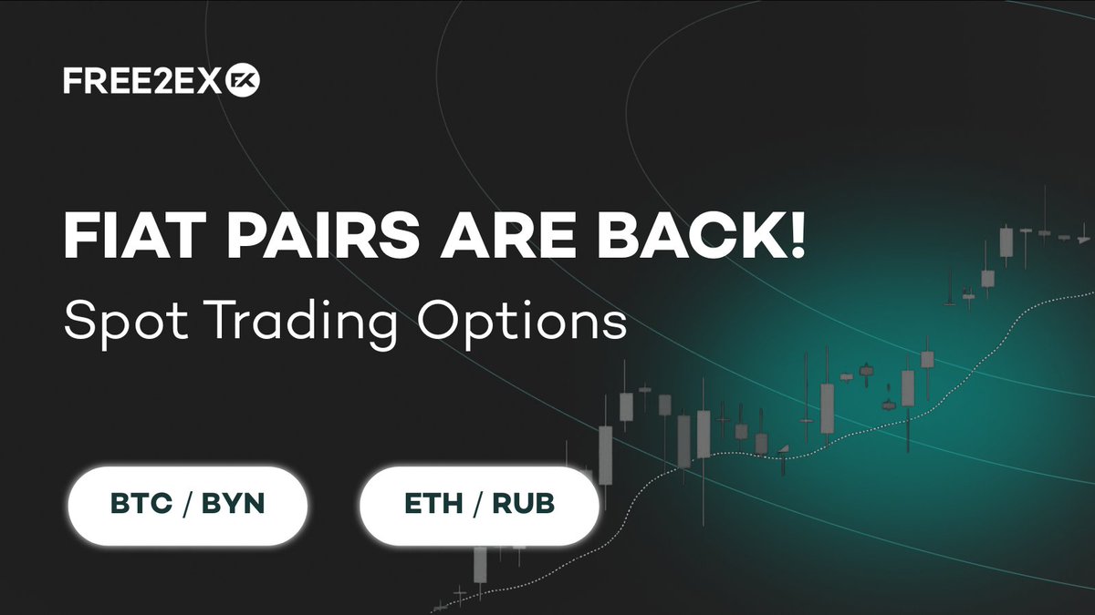 free2ex's tweet photo. 🚀 Fiat pairs are back on FREE2EX! 

📊 Trade fiat + top cryptos
📉 Enjoy lower spreads
💰 And benefit from reduced maker fees (e.g., <:$50K: 1.75% taker / 0.25% maker). 

Know more on https://t.co/7lpy4O29cU!

 #FREE2EX #Crypto #SpotTrading https://t.co/0RzVYzPyLA