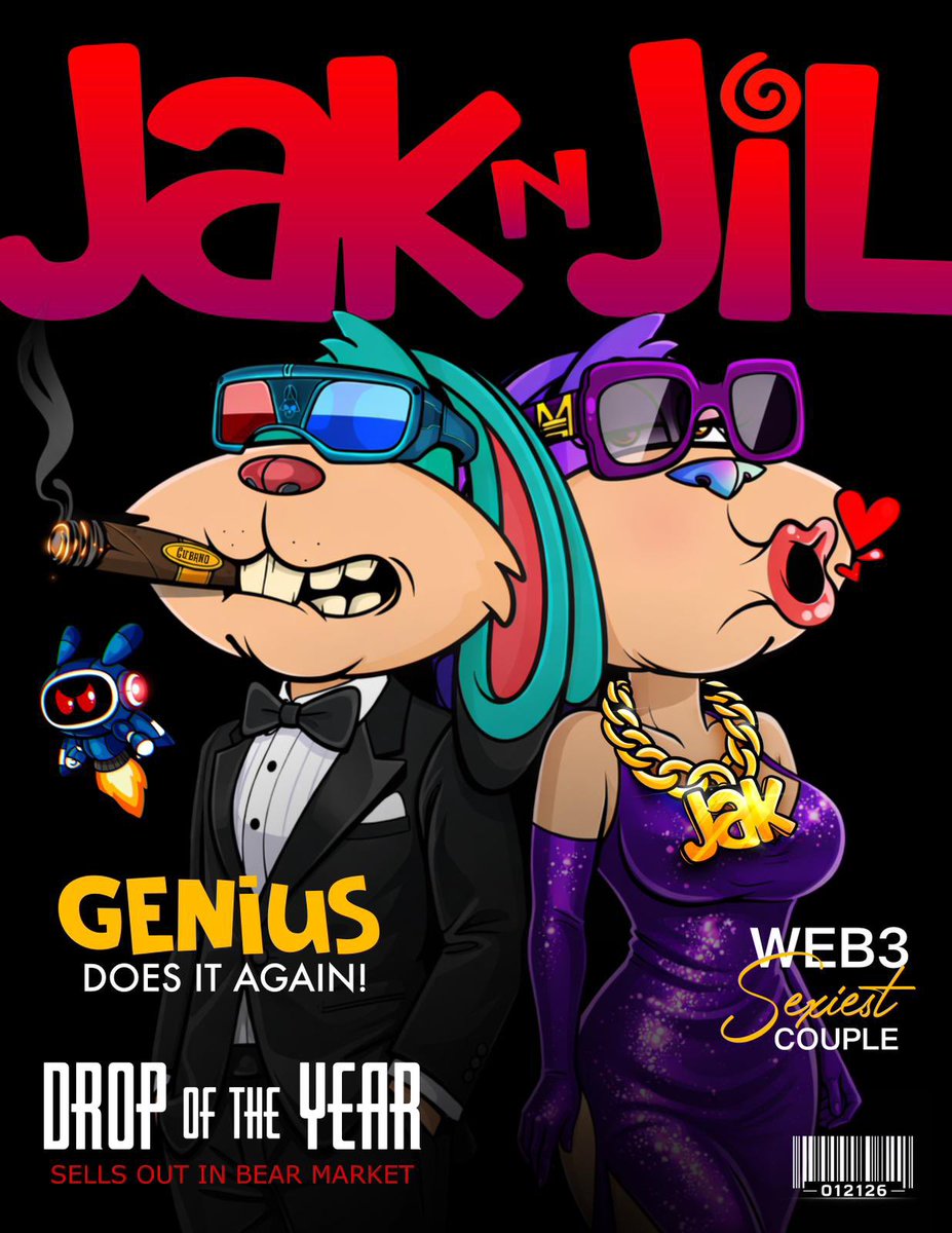 GENIUS DOES IT AGAIN. 🧠🔥

In a BEAR market…
When others slowed down…

We SOLD OUT.

🐇💜 <a href="/jaknjilmh/">JAK n JIL</a>  just proved this isn’t hype — it’s MOVEMENT.

🏆 Drop of the Year
💎 Web3’s Sexiest Couple
🚀 Community > Conditions

While timelines were quiet…
Our holders showed up.