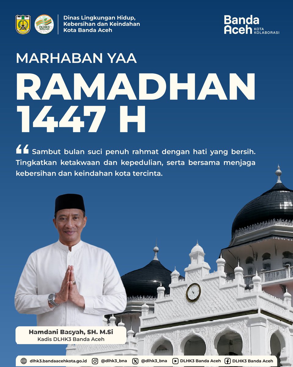 Bulan suci penuh rahmat dan ampunan kembali hadir menyapa kita. Semoga Ramadhan ini menjadi momentum untuk memperkuat keimanan, meningkatkan kepedulian, serta menumbuhkan semangat menjaga kebersihan dan keindahan lingkungan.