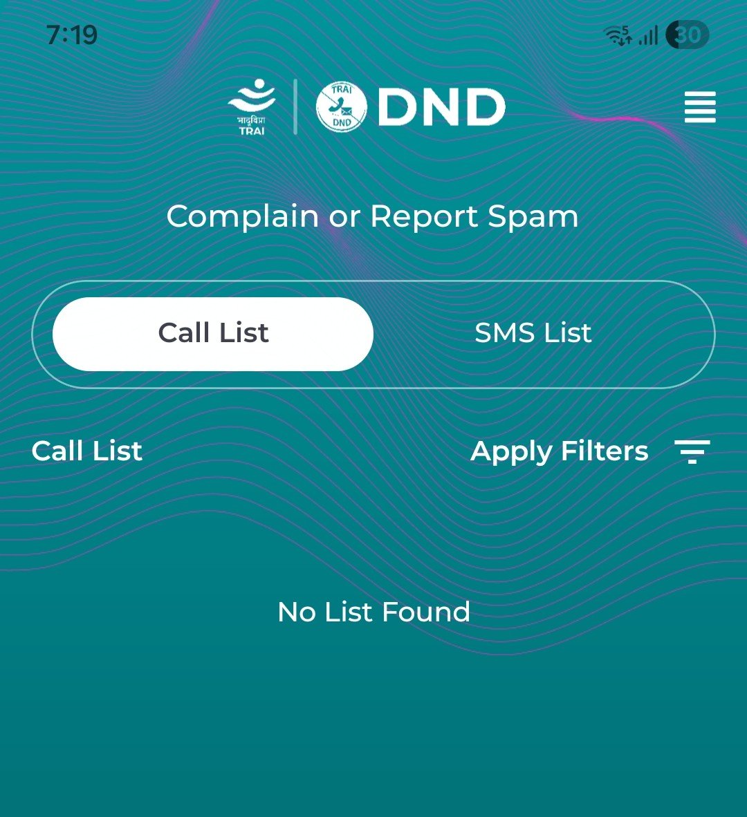 Hi <a href="/TRAI/">TRAI</a>, your DND app has become useless after the update - it's not able to fetch the call list despite giving access. Please look into it.